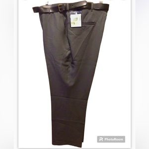 Vintage Flat Front Classic Belted Dress Pant-30S